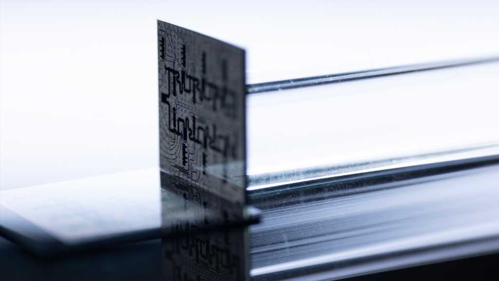 (big)The pair of silicon microchips that compose the Ocelot logical-qubit memory chip by AWS