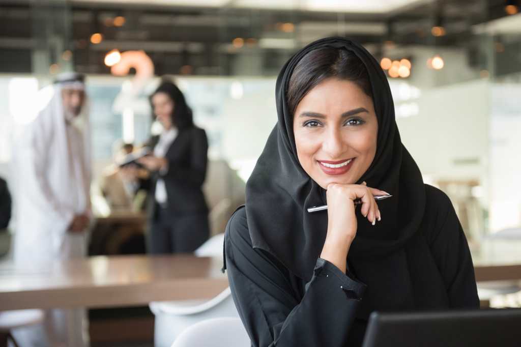 diversity woman from uae middle east saudi arabia woman smiling confident gender diversity by johnn
