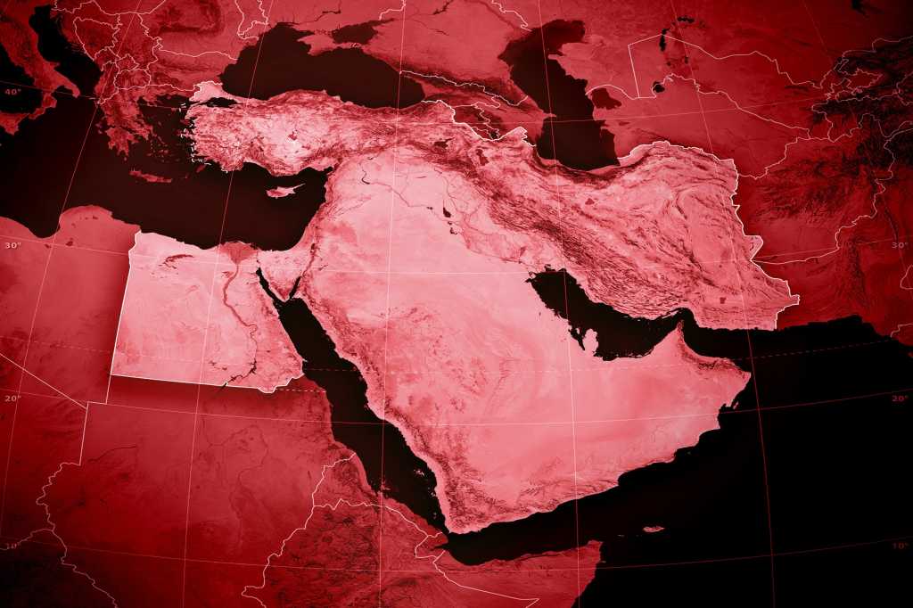 CIO | Middle East > Regional topographic map
