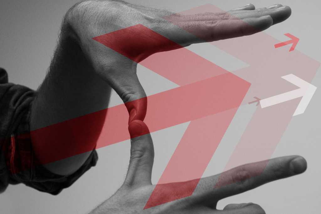 hands cropping picture frame arrows trends forward thinking future trends by photo by ian noble on