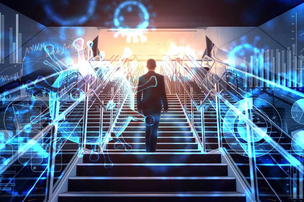 cio leadership manage crisis man staircase by metamorworks 957655008 jongho shin 1208691882 gettyim