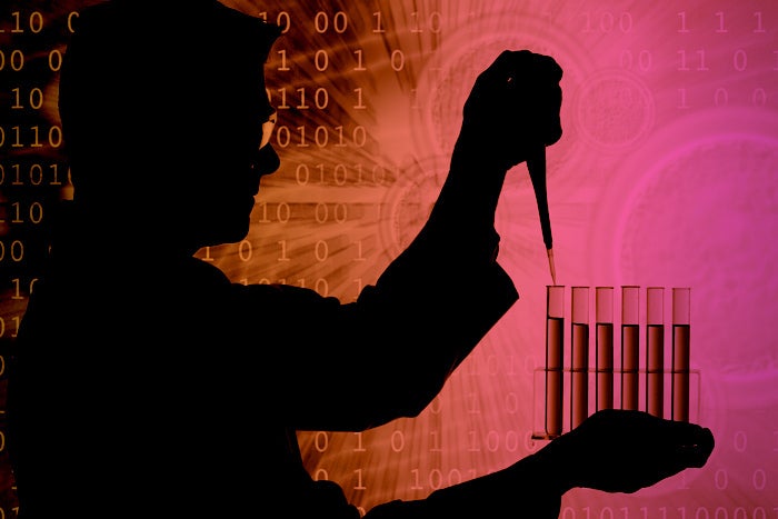 data science certification scientist with beakers