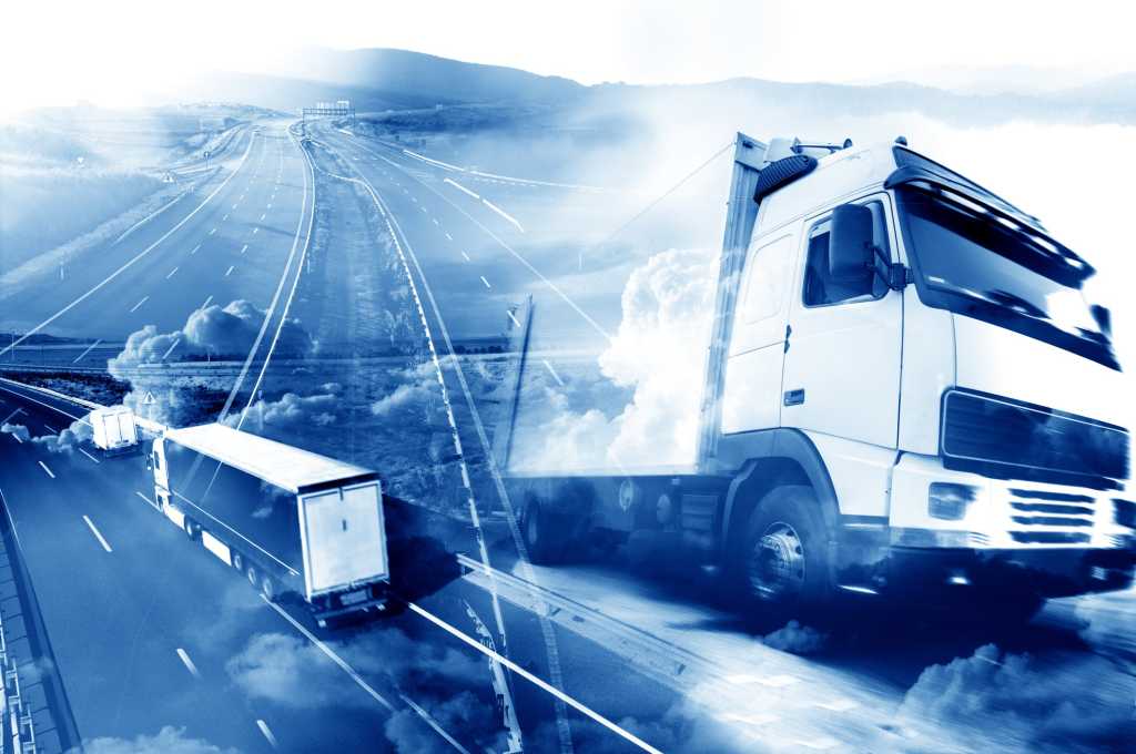 Semi truck montage