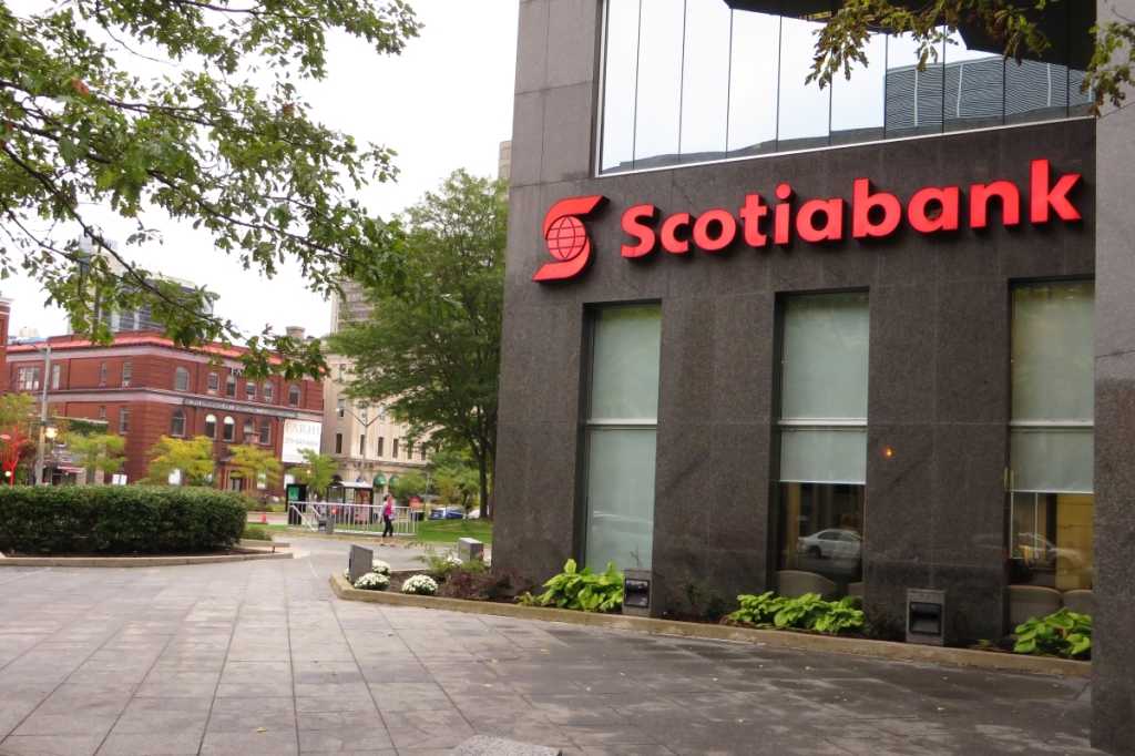 A Scotiabank branch in London, Ontario