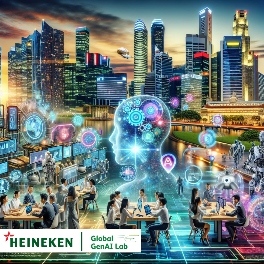 Heineken anuncia su primer laboratorio de IA generativa en Singapur.