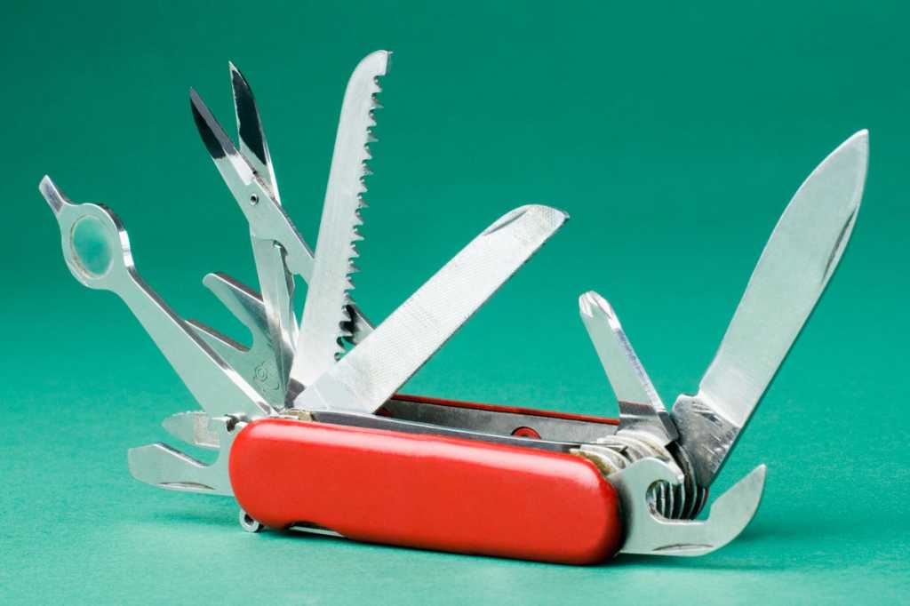 swiss army knife tool multi task project management survival