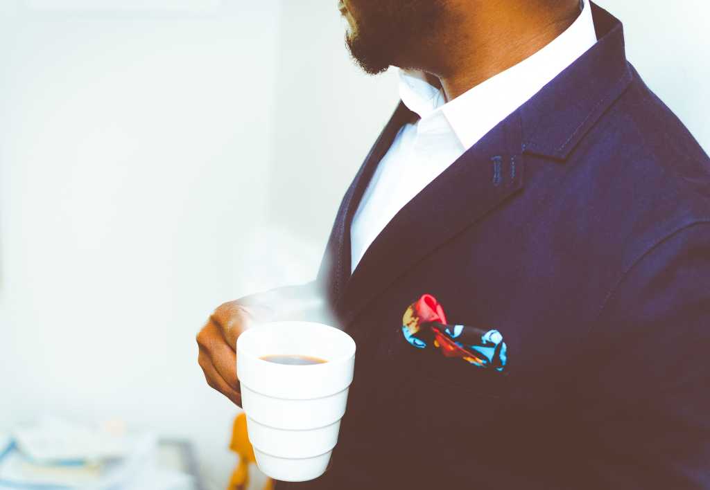 man business suit coffee diversity [by Olu Eletu - CC0 via Unsplash]