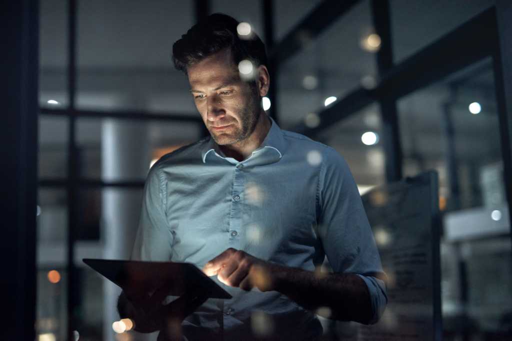 employee doing digital, web and internet strategy planning