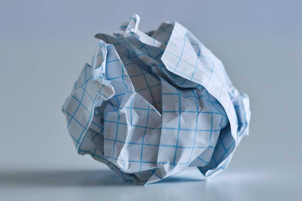 crumpled graph paper cold trend chart failure