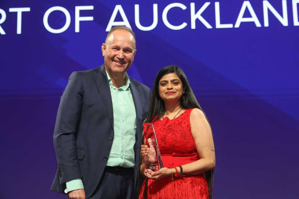 Emerging ICT Leader award winner Manvi Madan at the 2024 NZ CIO Awards