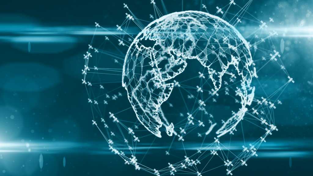 satellite global blockchain bitcoin cloud