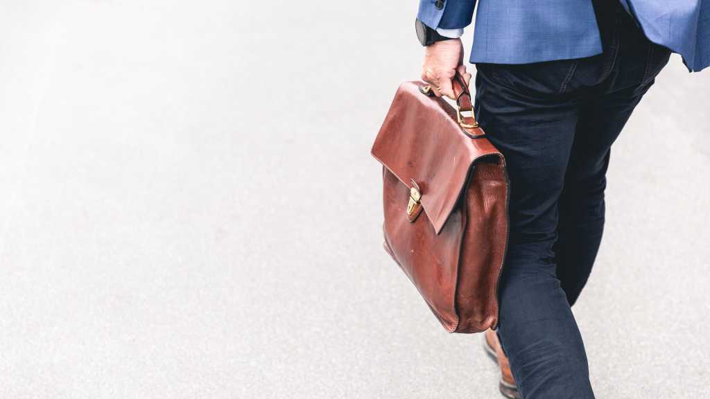 man with briefcase