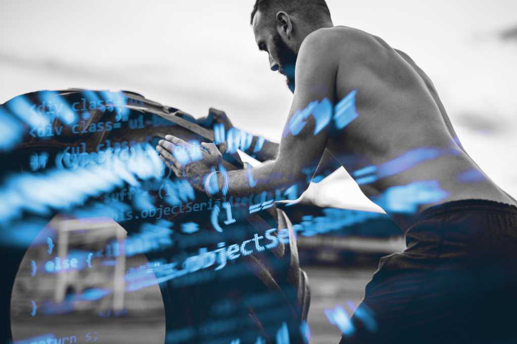 manual log role pushing tire crossfit cross train code by mazimusnd getty flux factory getty
